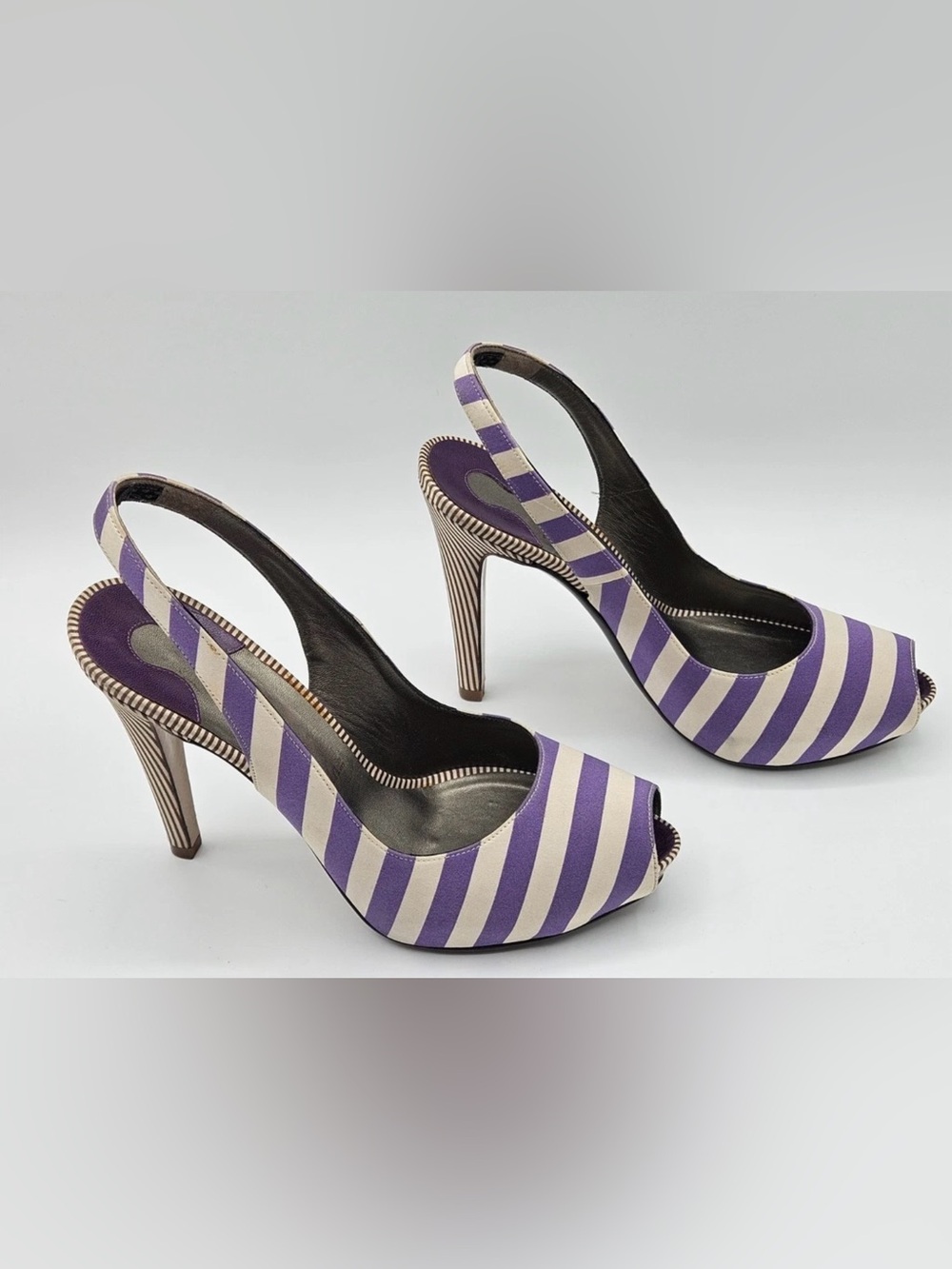 Salvatore Ferragamo Vintage satin women’s Slingback sandals size 10